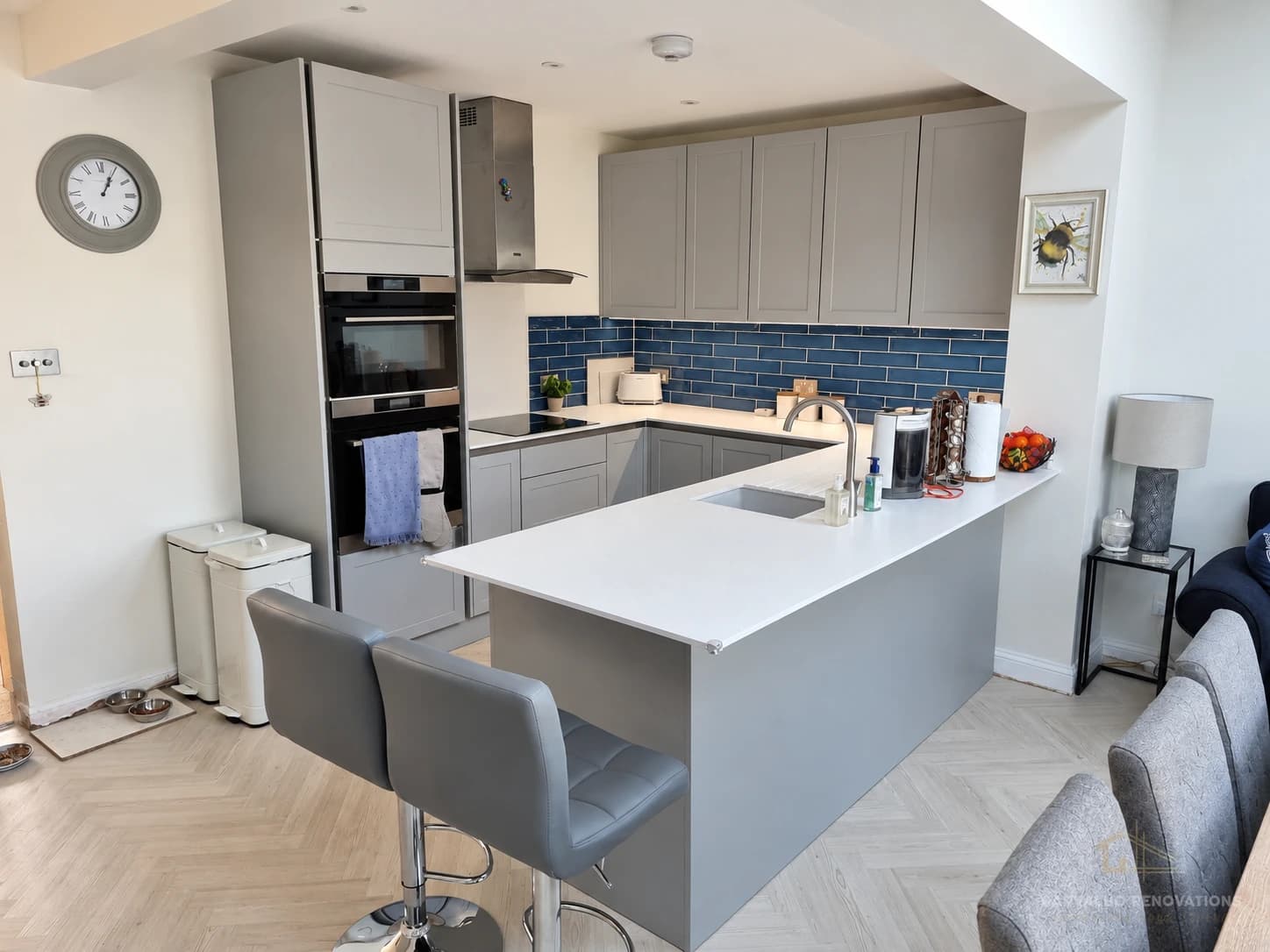 Contemporary Grey Kitchen Renovation