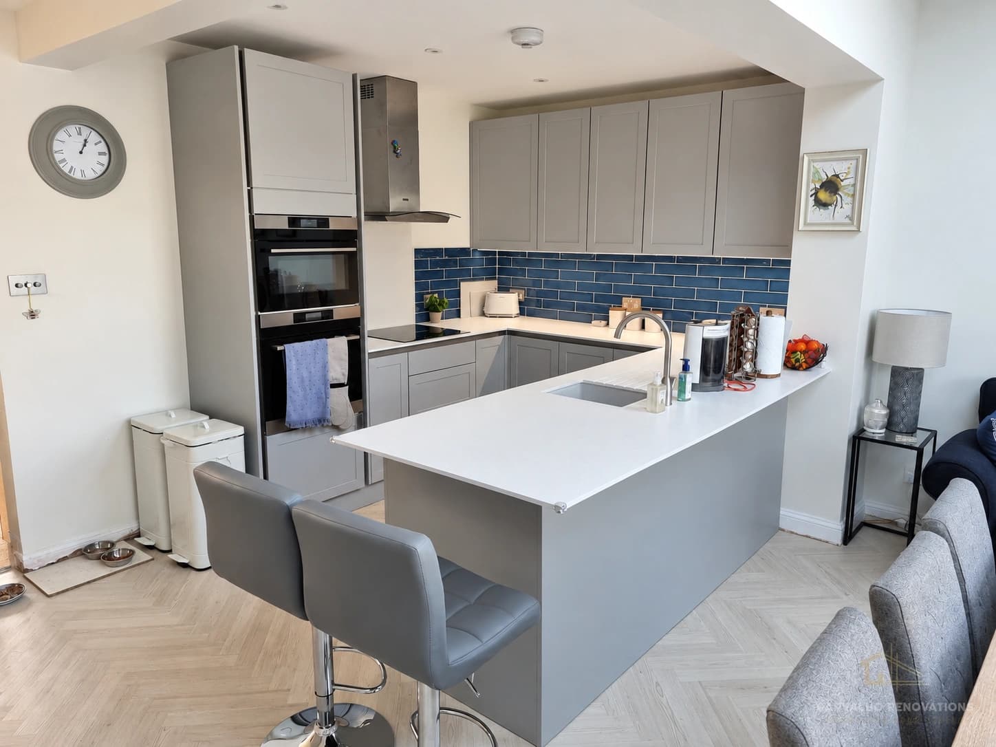 Contemporary Grey Kitchen Renovation
